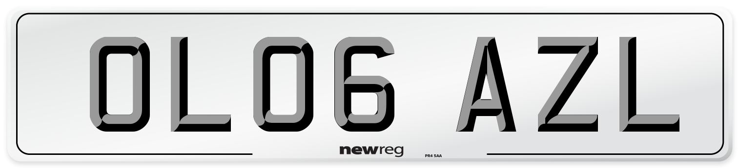 OL06 AZL Number Plate from New Reg